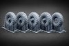 ScaleX WM 35005 GAZ-66 Ordinary wheel set (for Trumpeter) 1/35